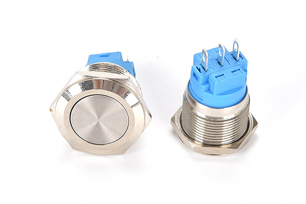 22mm 短款金屬按鈕開關 {22mm 短款金屬按鈕開關 width=